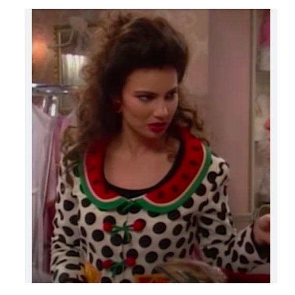 Moschino Cheap & Chic Vintage Fruit Polka Dot Jacket as seen on The Nanny - Picture 4 of 11